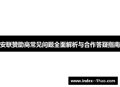 安联赞助商常见问题全面解析与合作答疑指南